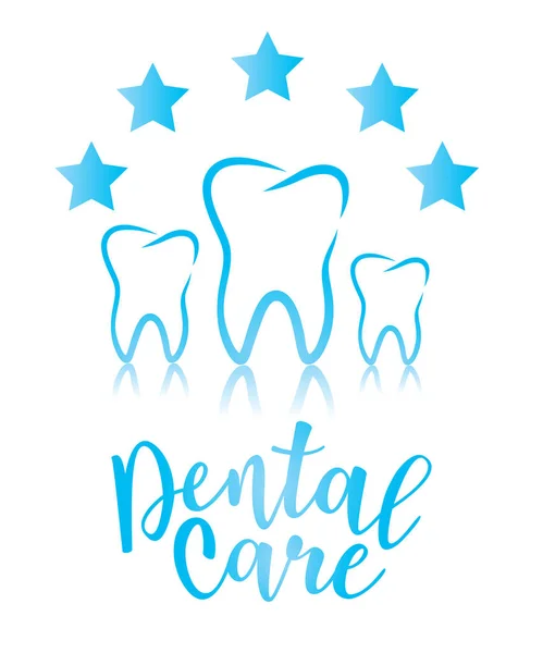 Concetto di progettazione della cura dentale — Vettoriale Stock