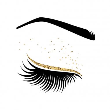 Vector illustration of lashes. clipart