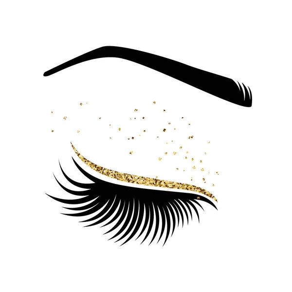 Vector illustration of lashes.