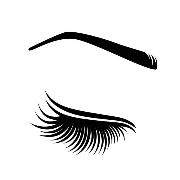 Vector illustration of lashes — Stock Vector