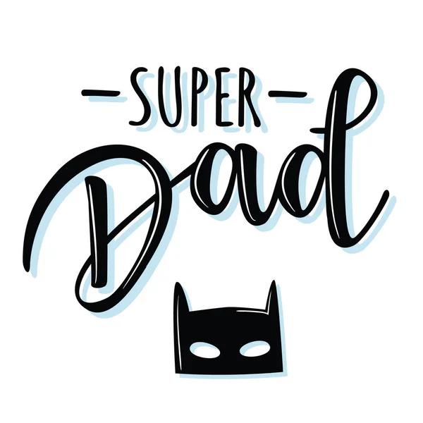 Cartaz de letras 'Super Pai' —  Vetores de Stock