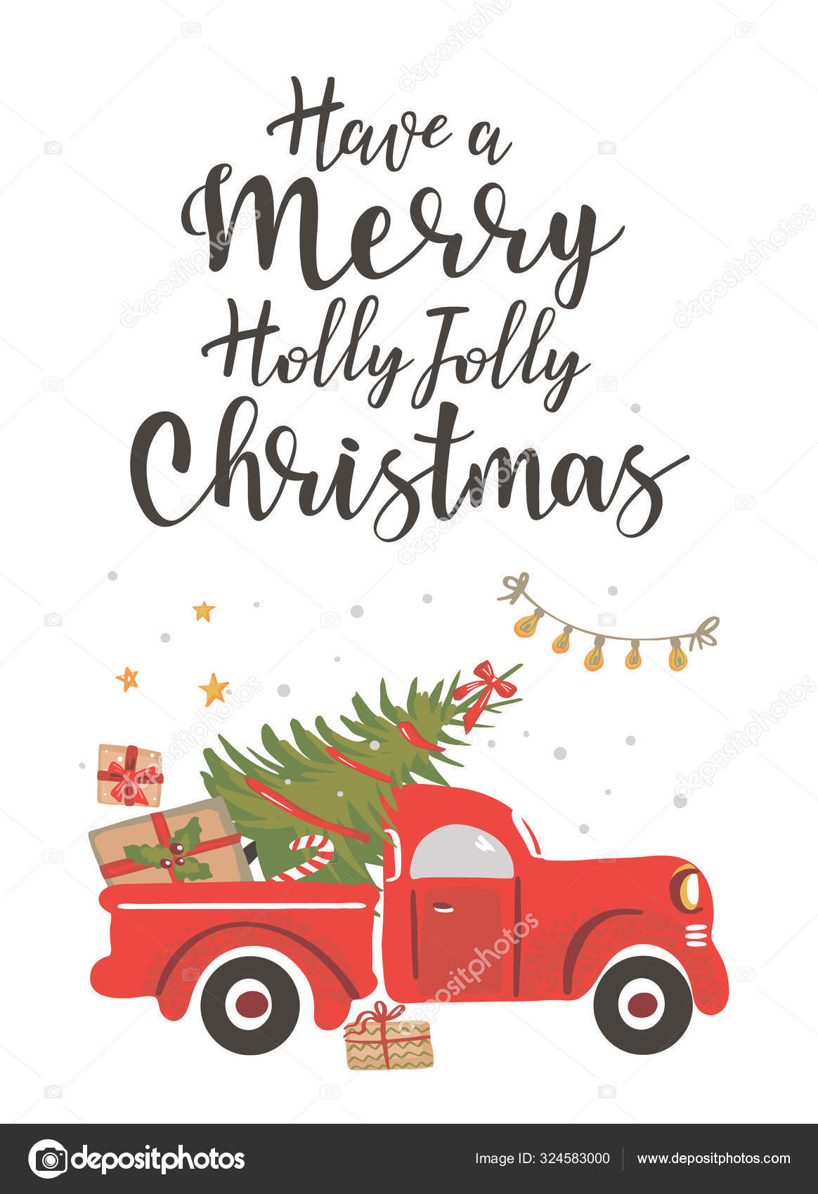 Merry Christmas Vector Illustration Retro Pickup Truck Vintage Style With  Christmas Tree Background Christmas Christmas Tree Truck Background  Image And Wallpaper for Free Download