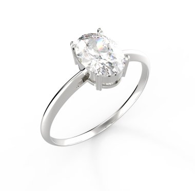 Elmas alyans. 3D render