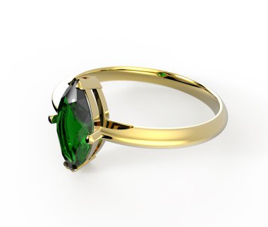 Alyans wiith elmas. 3D çizim