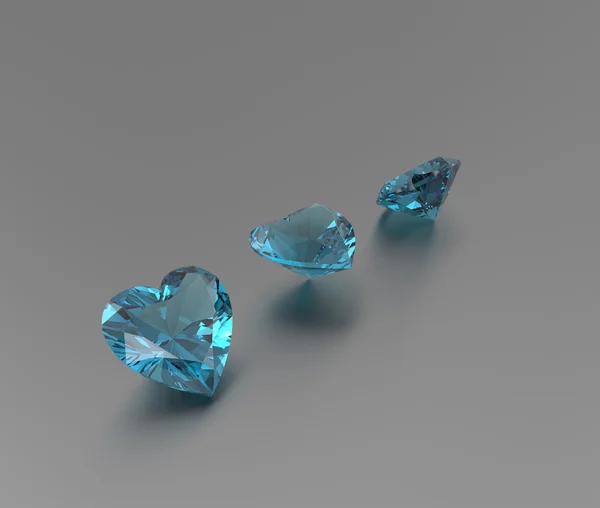 3D-s illusztráció gyémántokkal. Divat ékszer — Stock Fotó