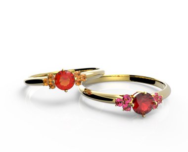 Pırlantalı alyans. Moda takı