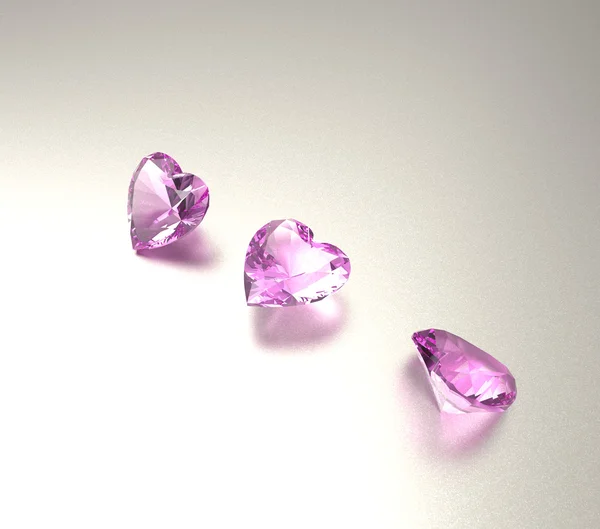 3D illustration med diamanter. Smycken bakgrund. Mode juvel — Stockfoto