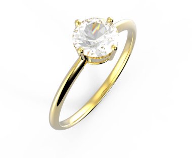 Beyaz arka plan üzerinde izole alyans wiith elmas.