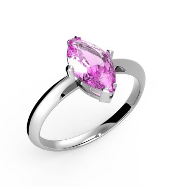 Alyans wiith elmas. 3D çizim