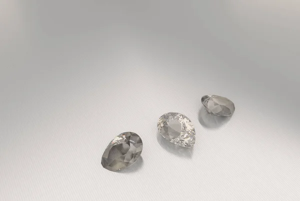 Fondo con piedras preciosas marrones. Ilustración 3D —  Fotos de Stock