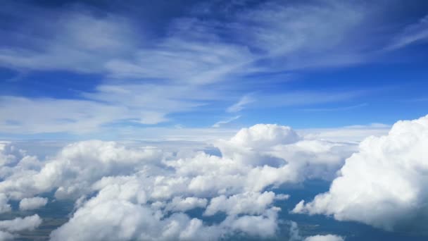 Vista desde la ventana del avión — Vídeos de Stock