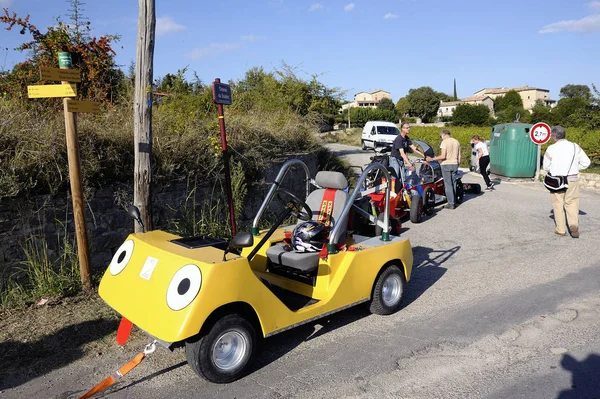 Tornac Köyü organize soapbox race — Stok fotoğraf