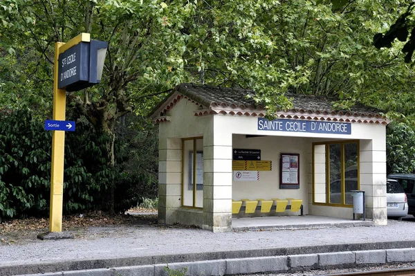 Train station of Sainte Cecile d'Andorge — Stock Photo, Image