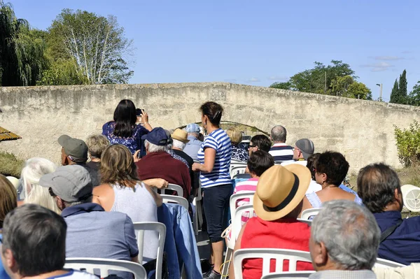 Canal du Midi yolcu gemisinde — Stok fotoğraf