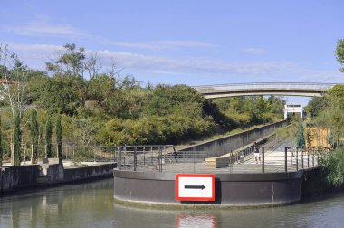 Fonserannes su eğimi ile kilit giriş