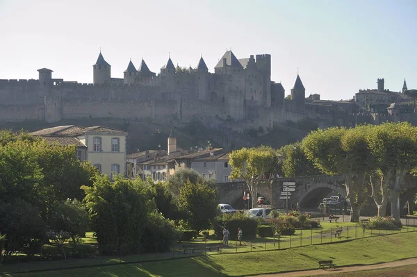 Carcassonne müstahkem şehir — Stok fotoğraf