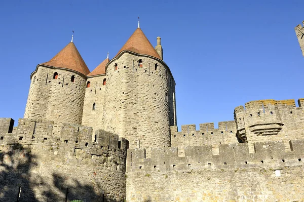 Carcassonne müstahkem şehir — Stok fotoğraf