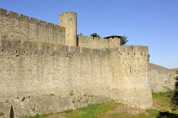 Carcassonne müstahkem şehir — Stok fotoğraf