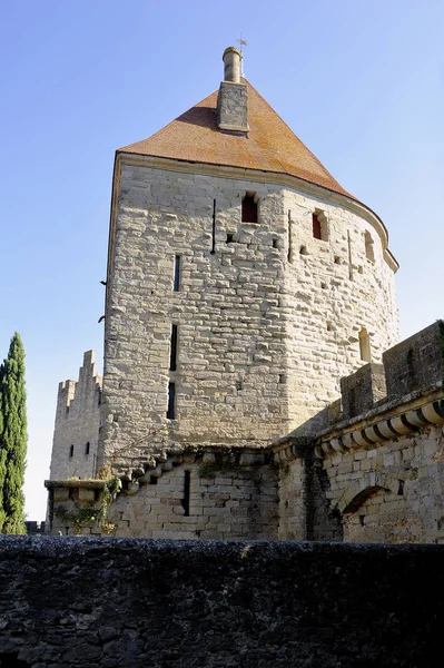 Carcassonne müstahkem şehir — Stok fotoğraf