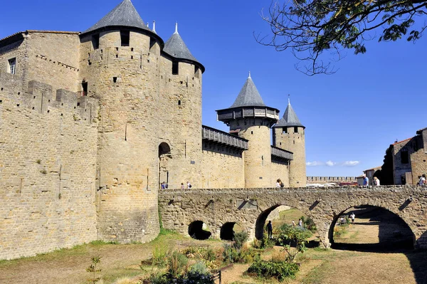 Berikade staden Carcassonne — Stockfoto