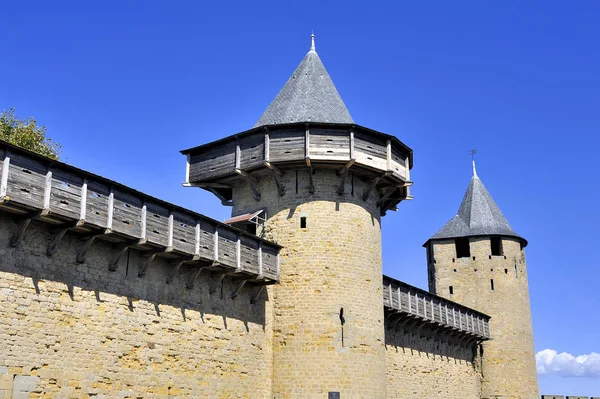 Carcassonne müstahkem şehir — Stok fotoğraf