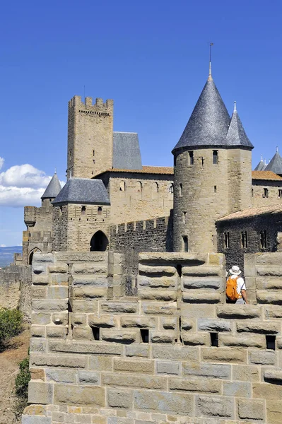 Berikade staden Carcassonne — Stockfoto