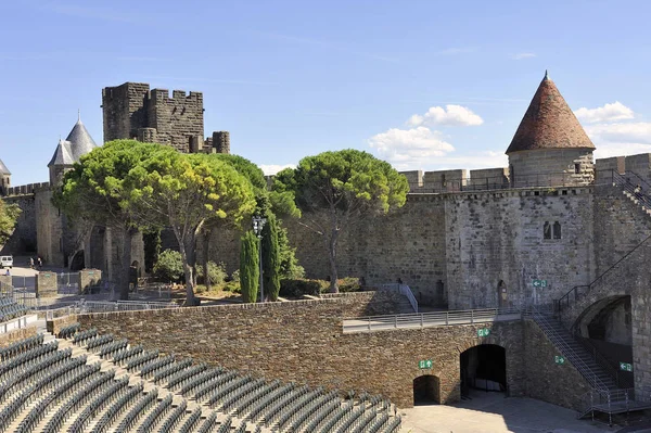 Carcassonne müstahkem şehir — Stok fotoğraf