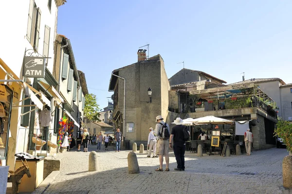 Uličce opevněné město Carcassonne — Stock fotografie