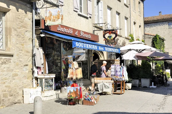 Loja de lembranças turísticas na cidade fortificada de Carcassonne — Fotografia de Stock
