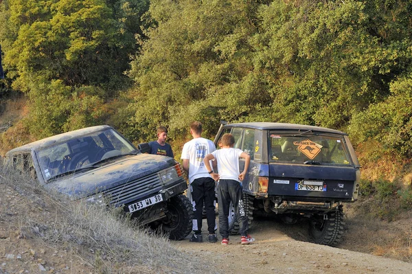 Dva vozy Range Rover — Stock fotografie