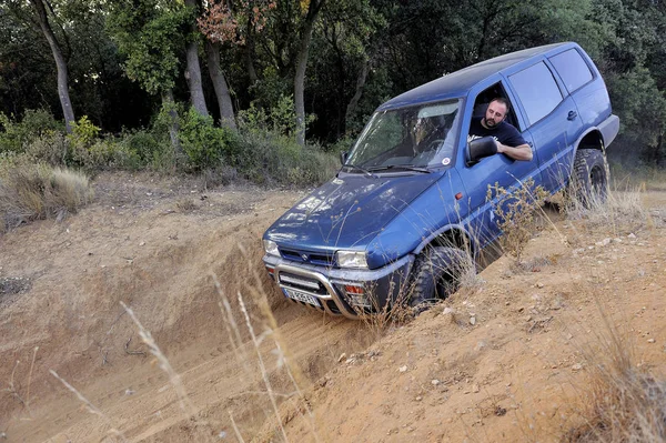 Nissan Terrano en acción — Foto de Stock