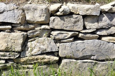 yığılmış ve Çimentosuz taş duvar arka plan