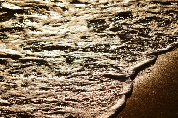 Naturalny Niewyraźne Ocean Wody Powierzchnia Streszczenie Słoneczny Zewnątrz Tło — Zdjęcie stockowe