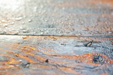 Doğal dokulu yüzey arka plan için eski ahşap tezgah tablo görünümünü kapatın. En iyi görünüm düz yatıyordu stil tasarım