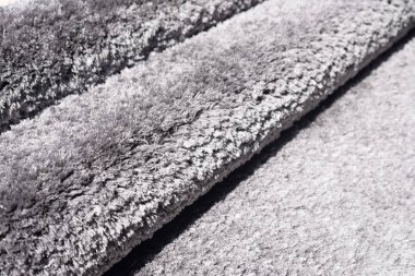 Closeup dokulu kabarık Tekstil sentetik kürk arka plan üzerinde