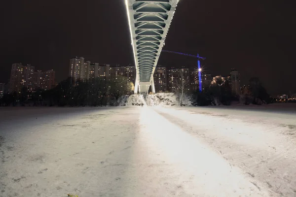 El puente nocturno — Foto de Stock