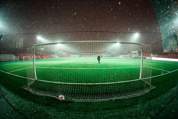 Arena di calcio di notte — Foto Stock