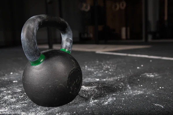 Kettlebells in fitness gym — Stock Photo, Image