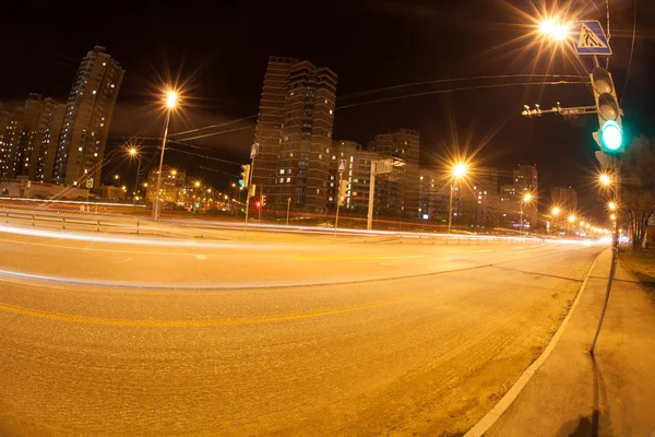 The night road — Stock Photo, Image