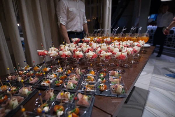 Buffet Cena Restaurante Catering Food Concept —  Fotos de Stock