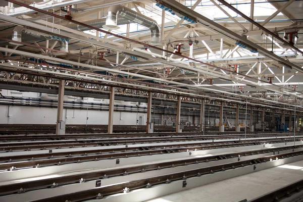 The railway maintenance and factory inside