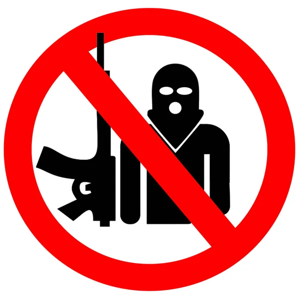 Terrorist Campaign Icon — 스톡 사진