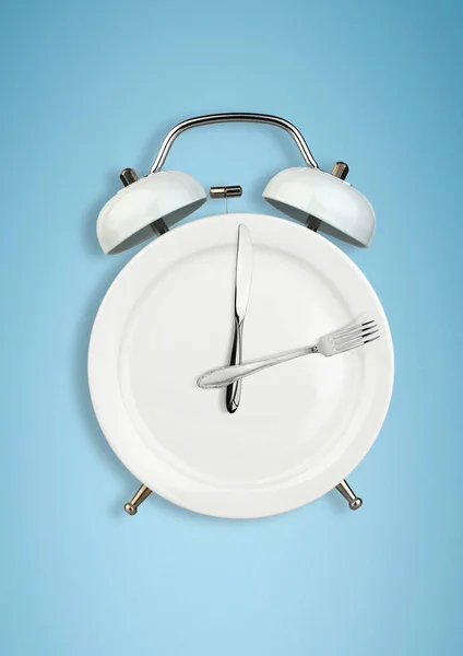 Concetto di digiuno intermittente, ora di pranzo, dieta e perdita di peso — Foto Stock