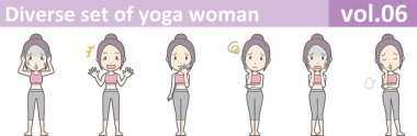 Yoga kadın, Eps10 vol.06 farklı kümesi