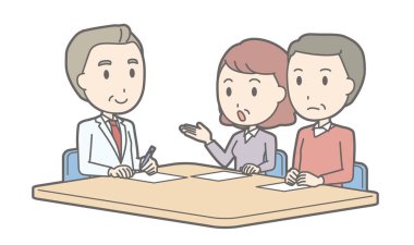 Resimde bu orta yaşlı çift danışmanlık tarafından m alma