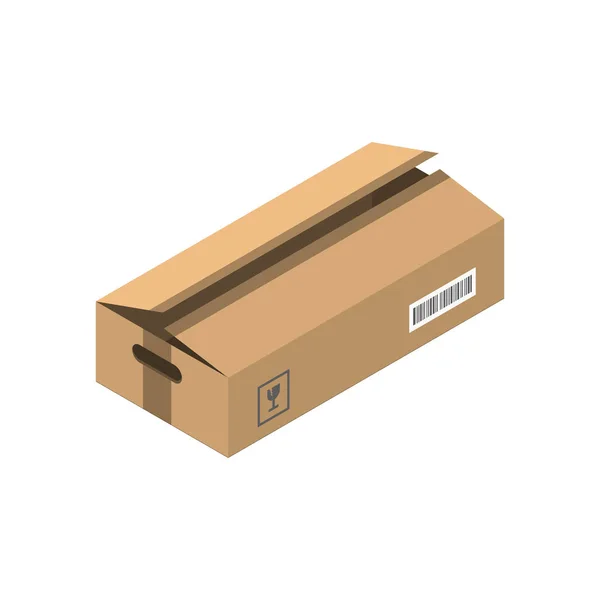 Mover ilustración de vector caja de servicio — Vector de stock