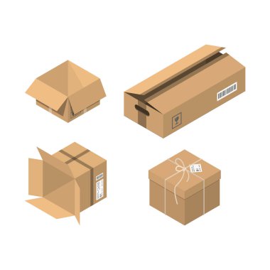 Servis kutusu vektör çizim hareket