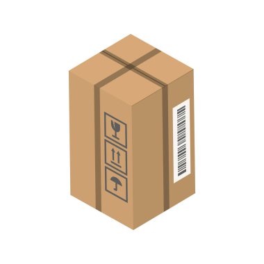 Servis kutusu vektör çizim hareket