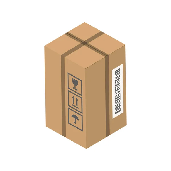 Μετακινήστε την υπηρεσία κουτί εικονογράφηση διάνυσμα — Διανυσματικό Αρχείο