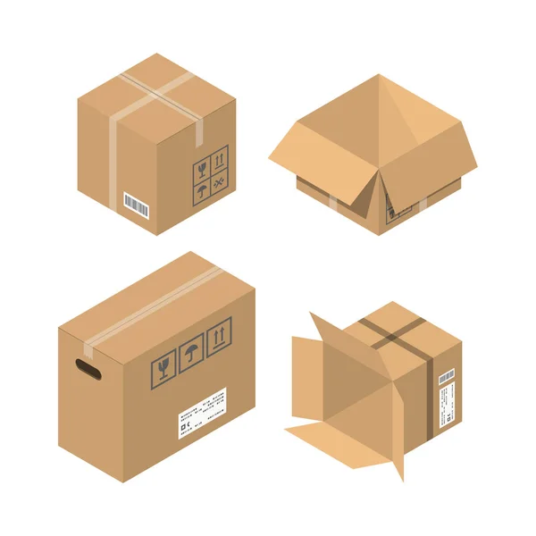 Mover ilustración de vector caja de servicio — Archivo Imágenes Vectoriales